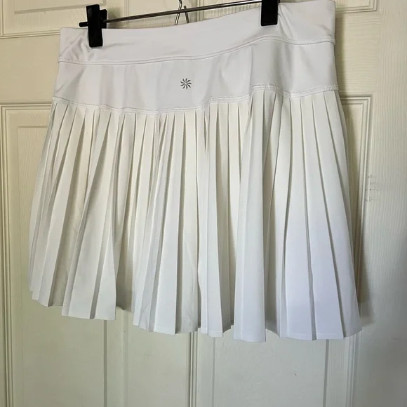 Athleta White Advantage Tennis Mini Skirt Pleated - Picture 6 of 7